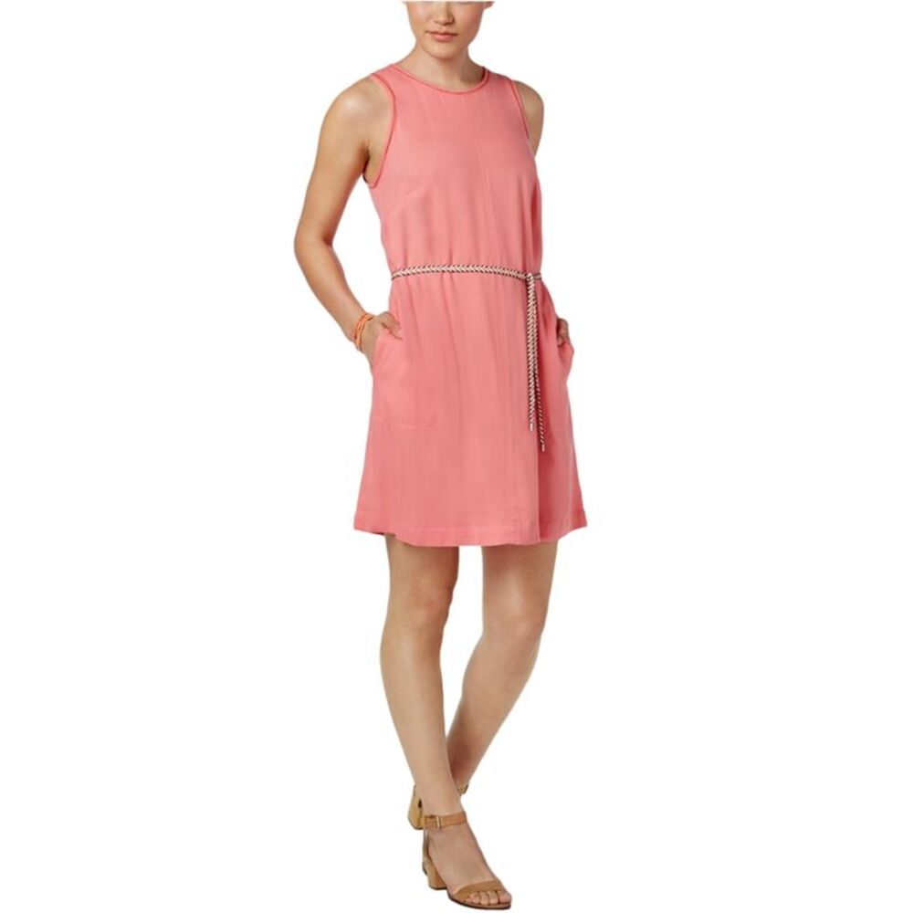 G.H. Bass & Co. Womens Tie Shirt Dress, NWT